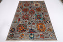 Afghan Turkmen Rug - 172x239 cm (5.8x7.10 ft) - Jerm Rugs - Handmade Afghan Rug - Jerm Rugs