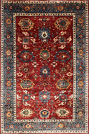 Afghan Turkmen Rug - 6'2 x 8'10 ft (187 x 270 cm) - Jerm Rugs - Handmade Afghan Rug - Jerm Rugs