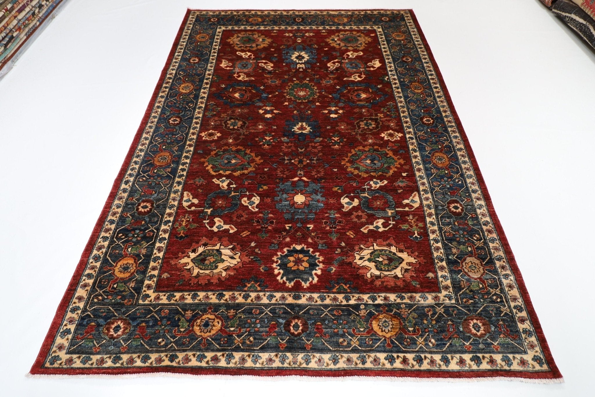 Afghan Turkmen Rug - 6'2 x 8'10 ft (187 x 270 cm) - Jerm Rugs - Handmade Afghan Rug - Jerm Rugs