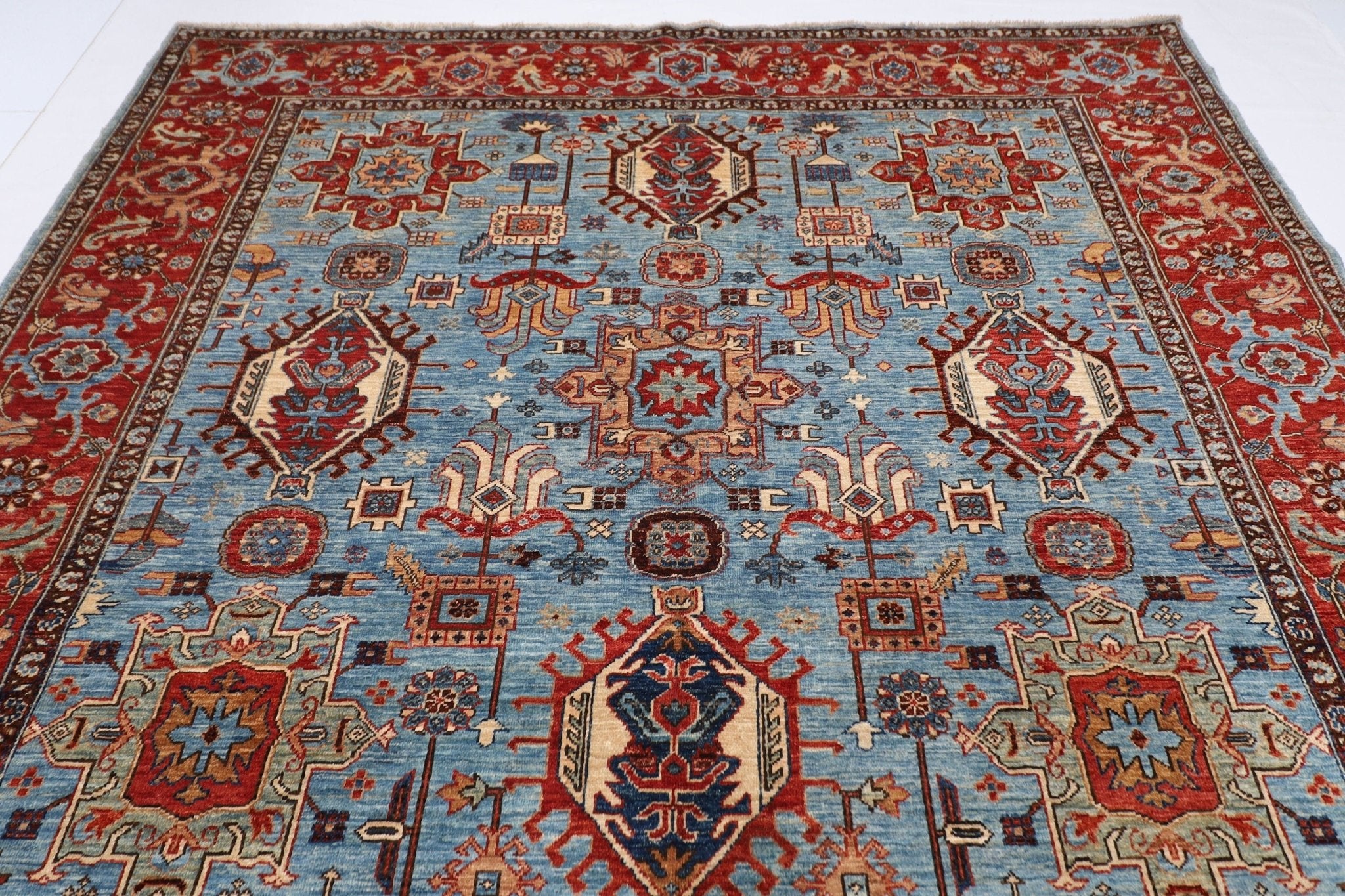 Afghan Turkmen Rug - 6'4" x 8'9" ft (192 x 267 cm) - Jerm Rugs - Handmade Afghan Rug - Jerm Rugs