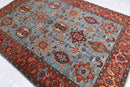 Afghan Turkmen Rug - 6'4" x 8'9" ft (192 x 267 cm) - Jerm Rugs - Handmade Afghan Rug - Jerm Rugs