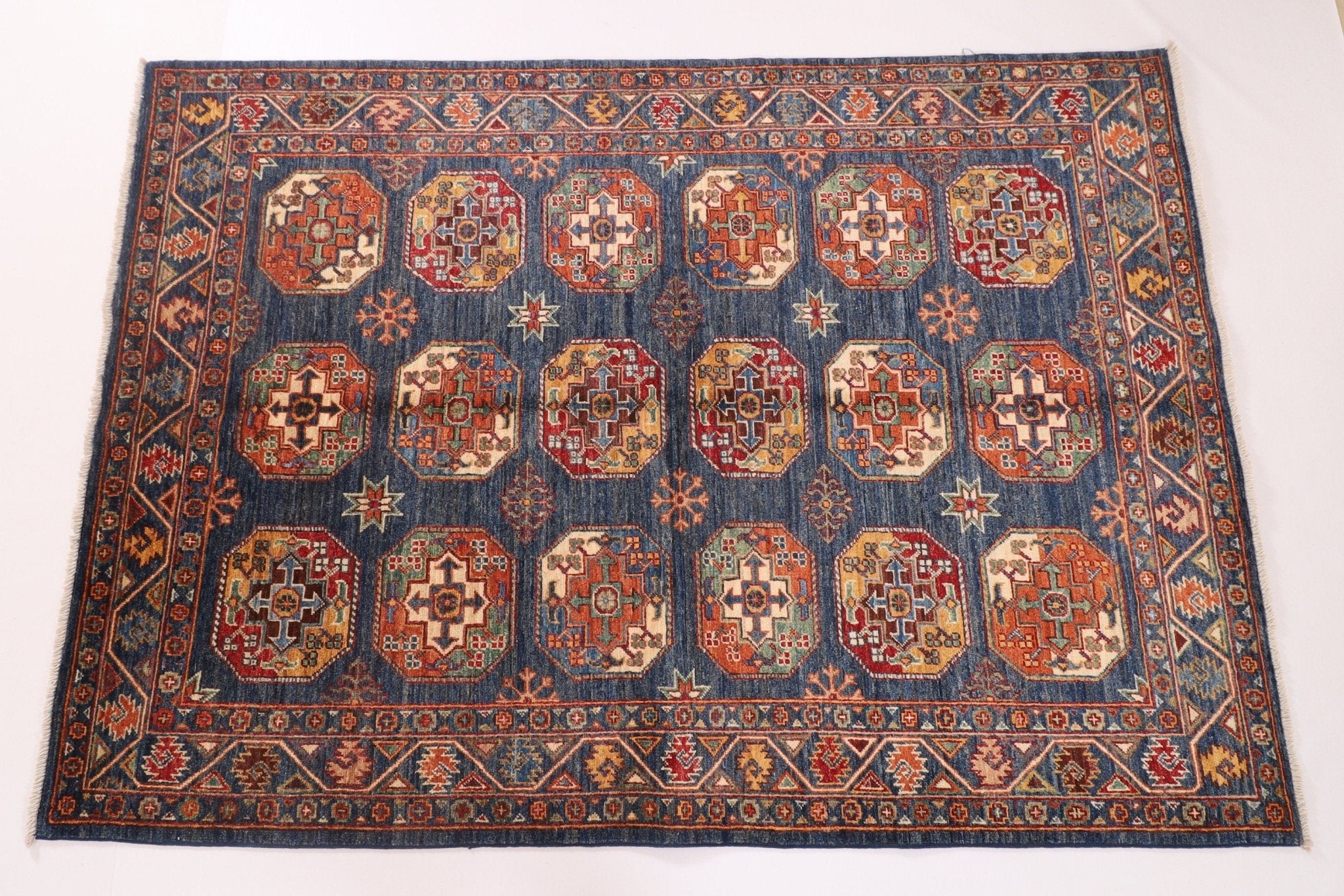 Artisan Afghan - 148 x 209 cm - Jerm Rugs - Handmade Afghan Rug - Jerm Rugs