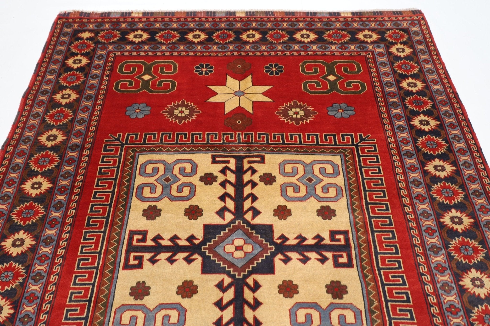 Artisan Afghan - 174 x 235 cm - Jerm Rugs - Handmade Afghan Rug - Jerm Rugs