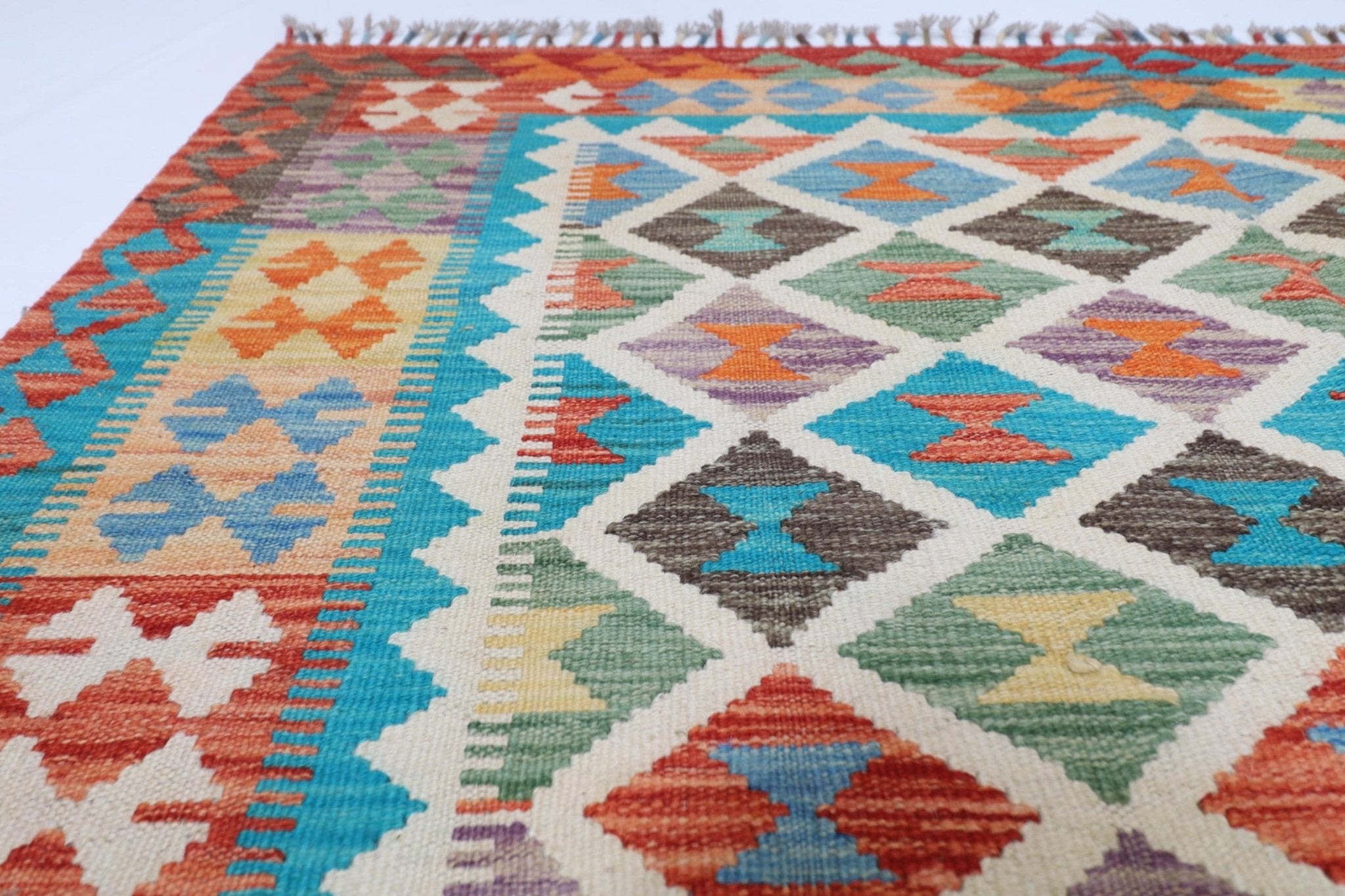 Artisan Kilim - 161x207 cm - Jerm Rugs - Handmade Afghan Rug - Jerm Rugs