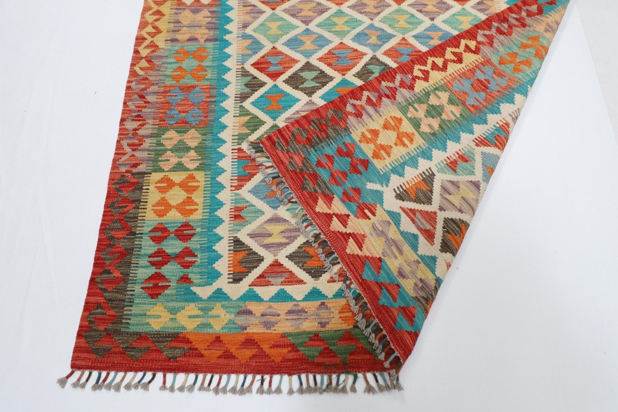 Artisan Kilim - 161x207 cm - Jerm Rugs - Handmade Afghan Rug - Jerm Rugs