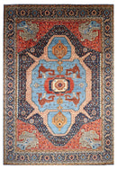 Aryana 12x15 ft Hariz Blue Area Rug, Afghan Hand knotted Veg Dye Wool Rug, living room Rug, Large Size Rug, Bedroom Rug,Dining Room Rug - Jerm Rugs - Jerm Rugs