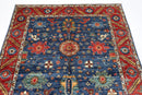 Bidjar - 159 x 216 cm Hand - Knotted Afghan Wool Area Rug - Jerm Rugs - Handmade Afghan Rug - Jerm Rugs