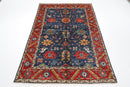 Bidjar - 159 x 216 cm Hand - Knotted Afghan Wool Area Rug - Jerm Rugs - Handmade Afghan Rug - Jerm Rugs