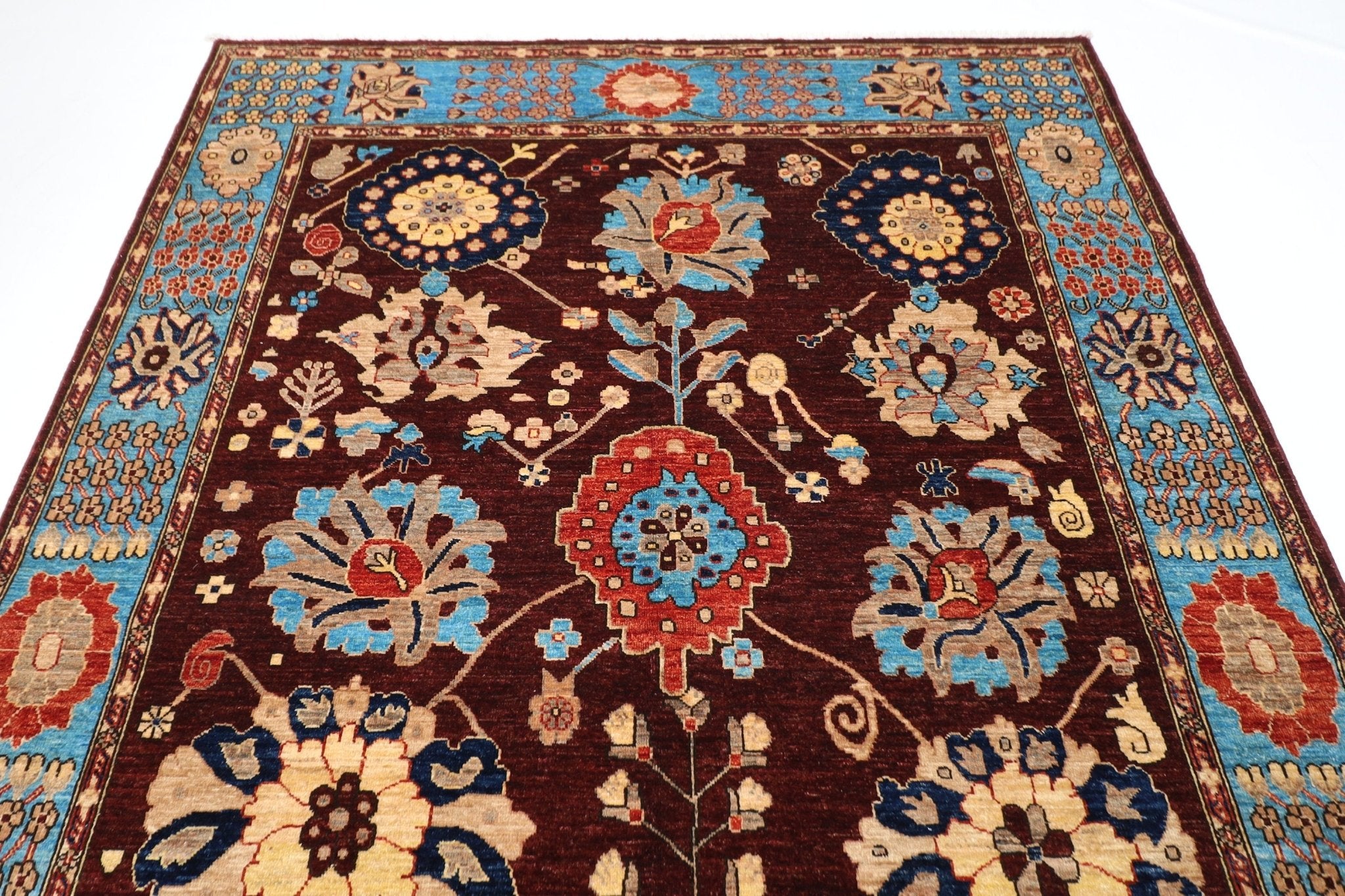 Bidjar - 185 x 280 cm (6.1 x 9.3 ft) Hand Knotted Afghan Wool Rug - Jerm Rugs - Handmade Afghan Rug - Jerm Rugs