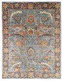 Bidjar - 245 x 297 cm, 8 x 9.9 ft Hand - Knotted Afghan Wool Rug - Jerm Rugs - Jerm Rugs