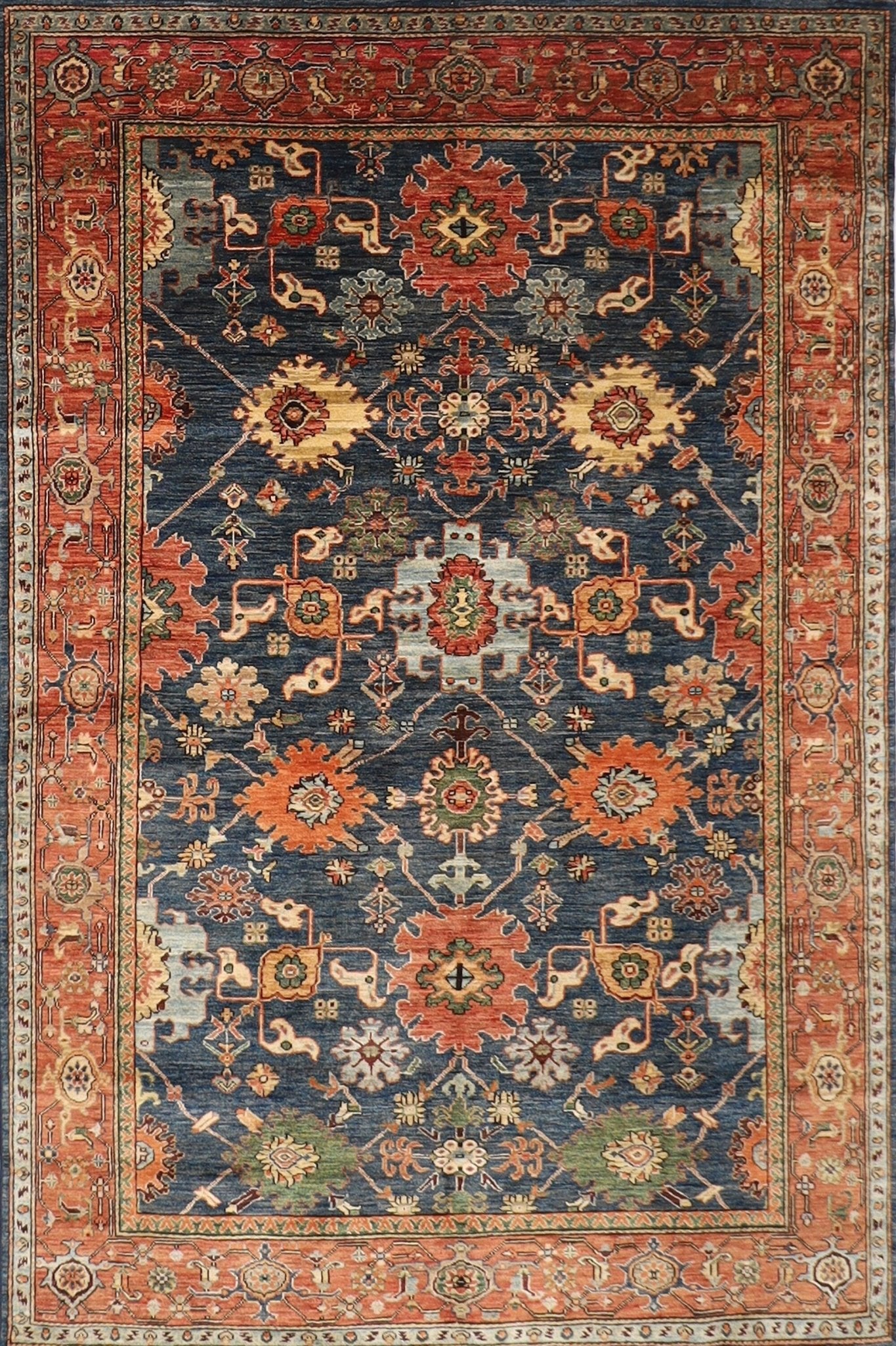 Bidjar - 5'10"x8'7" (176x261 cm) Hand-Knotted Afghan Rug