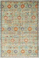 Bidjar - 5'11x9'2 ft (178x277 cm) Hand - Knotted Afghan Wool Rug - Jerm Rugs - Handmade Afghan Rug - Jerm Rugs