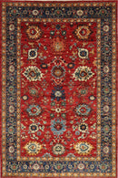 Bidjar - 6'1 x 9 ft (184 x 273 cm) Hand - Knotted Afghan Wool Rug - Jerm Rugs - Handmade Afghan Rug - Jerm Rugs