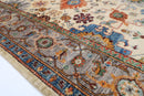 Bidjar - 6x8.9 ft (181 x 265 cm) Handmade Afghan Wool Rug - Jerm Rugs - Handmade Afghan Rug - Jerm Rugs