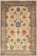 Bidjar - 6x8.9 ft (181 x 265 cm) Handmade Afghan Wool Rug - Jerm Rugs - Handmade Afghan Rug - Jerm Rugs