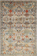 Bidjar - 6x9 ft (182 x 270 cm) Afghan Hand - Knotted Wool Area Rug - Jerm Rugs - Handmade Afghan Rug - Jerm Rugs