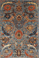 Bidjar - 6x9 ft (183 x 271 cm) Afghan Hand Knotted Wool Area Rug - Jerm Rugs - Handmade Afghan Rug - Jerm Rugs