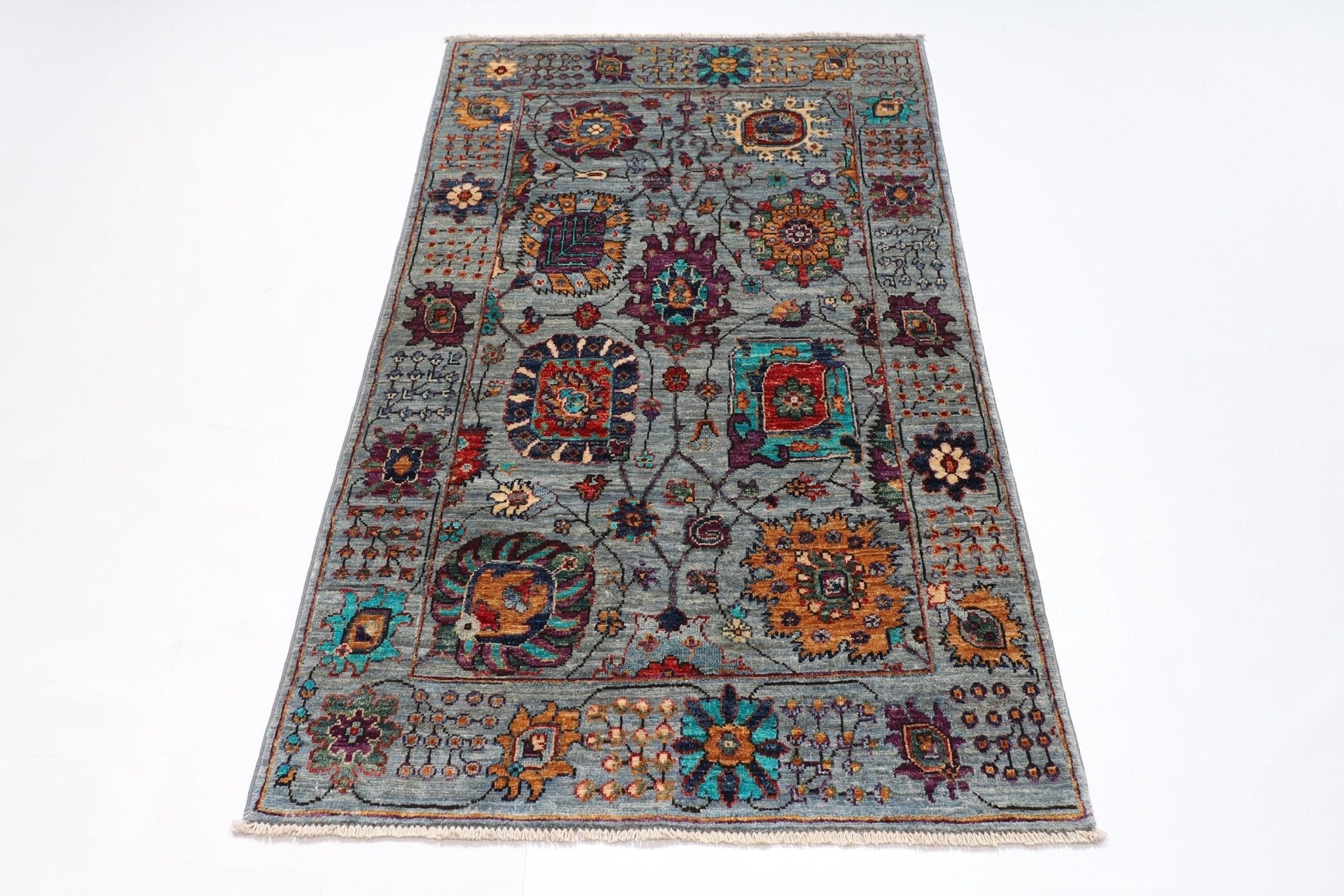 Bidjar - 94 x 159 cm (3'2" x 5'2") Hand Knotted Afghan Rug