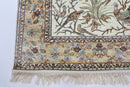 Birds - 125 x 197 cm (4.1 x 6.6 ft) Silk Handmade Area Rug - Jerm Rugs - Handmade Silk Rug - Jerm Rugs