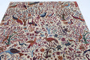 Birds - 202 x 294 cm, 6.8 x 9.8 ft Hand - Knotted Afghan Wool Area Rug - Jerm Rugs - Jerm Rugs