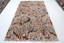 Birds - 202 x 294 cm, 6.8 x 9.8 ft Hand - Knotted Afghan Wool Area Rug - Jerm Rugs - Jerm Rugs