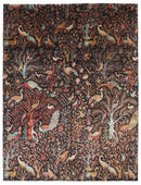 Birds - 245 x 302 cm, 8.1 x 9.11 ft Hand - Knotted Afghan Wool Area Rug - Jerm Rugs - Jerm Rugs