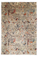 Birds - 269 x 354 cm, 8'10 x 11'8 ft Hand - Knotted Afghan Rug - Jerm Rugs - Jerm Rugs