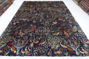 Birds - 275 x 355 cm, 9 x 11.8 ft Afghan Hand - Knotted Wool Area Rug - Jerm Rugs - Jerm Rugs