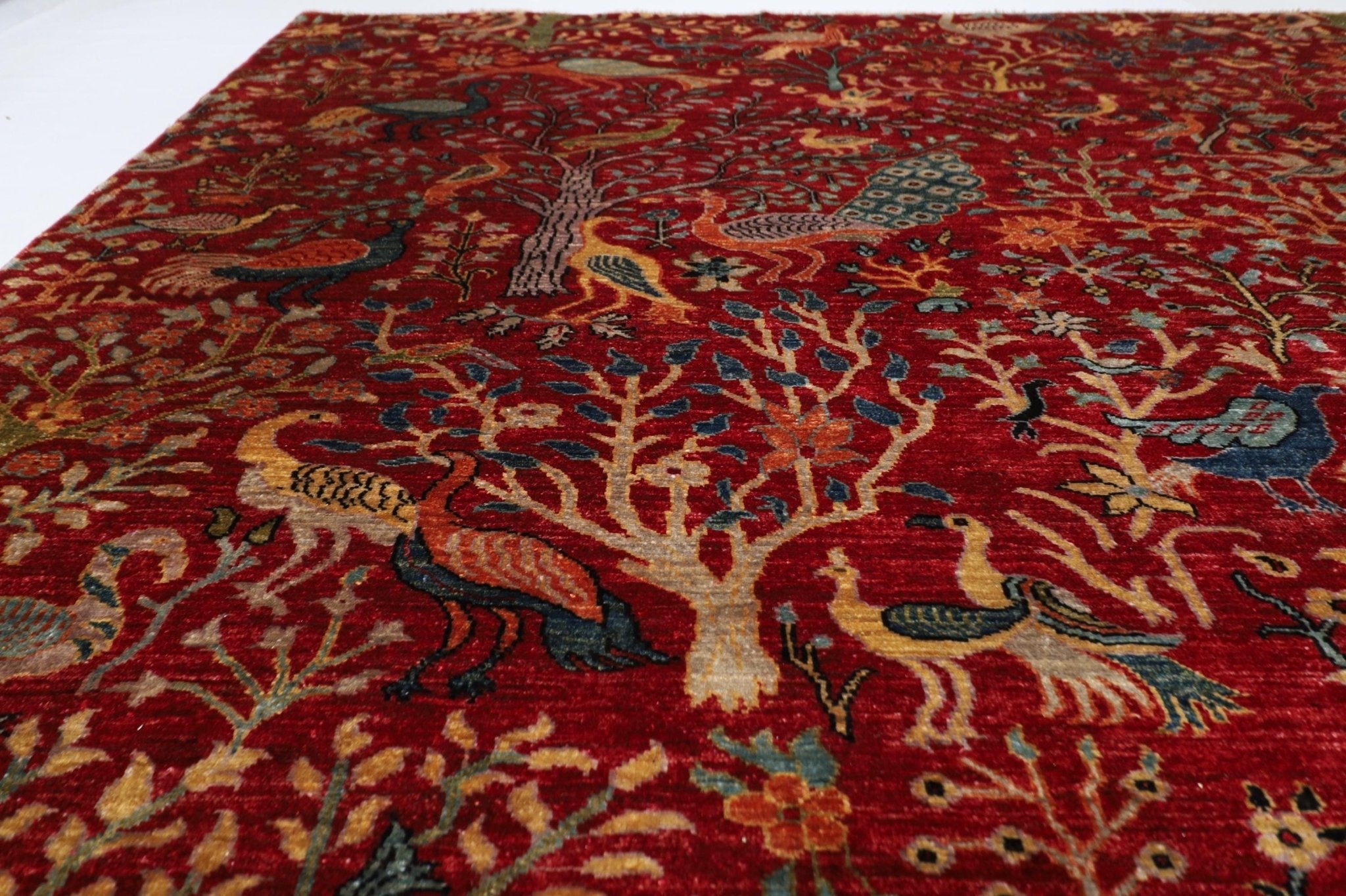 Birds - 276 x 362 cm, 9.1 x 11.11 ft Handmade Afghan Rug - Jerm Rugs - Jerm Rugs