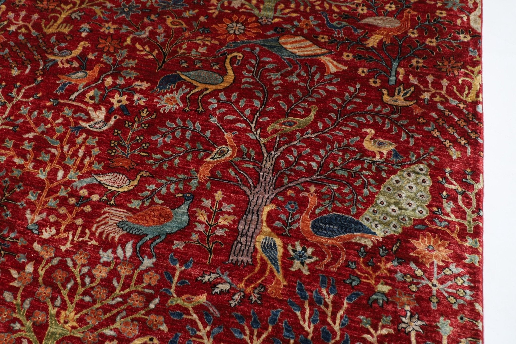 Birds - 276 x 362 cm, 9.1 x 11.11 ft Handmade Afghan Rug - Jerm Rugs - Jerm Rugs