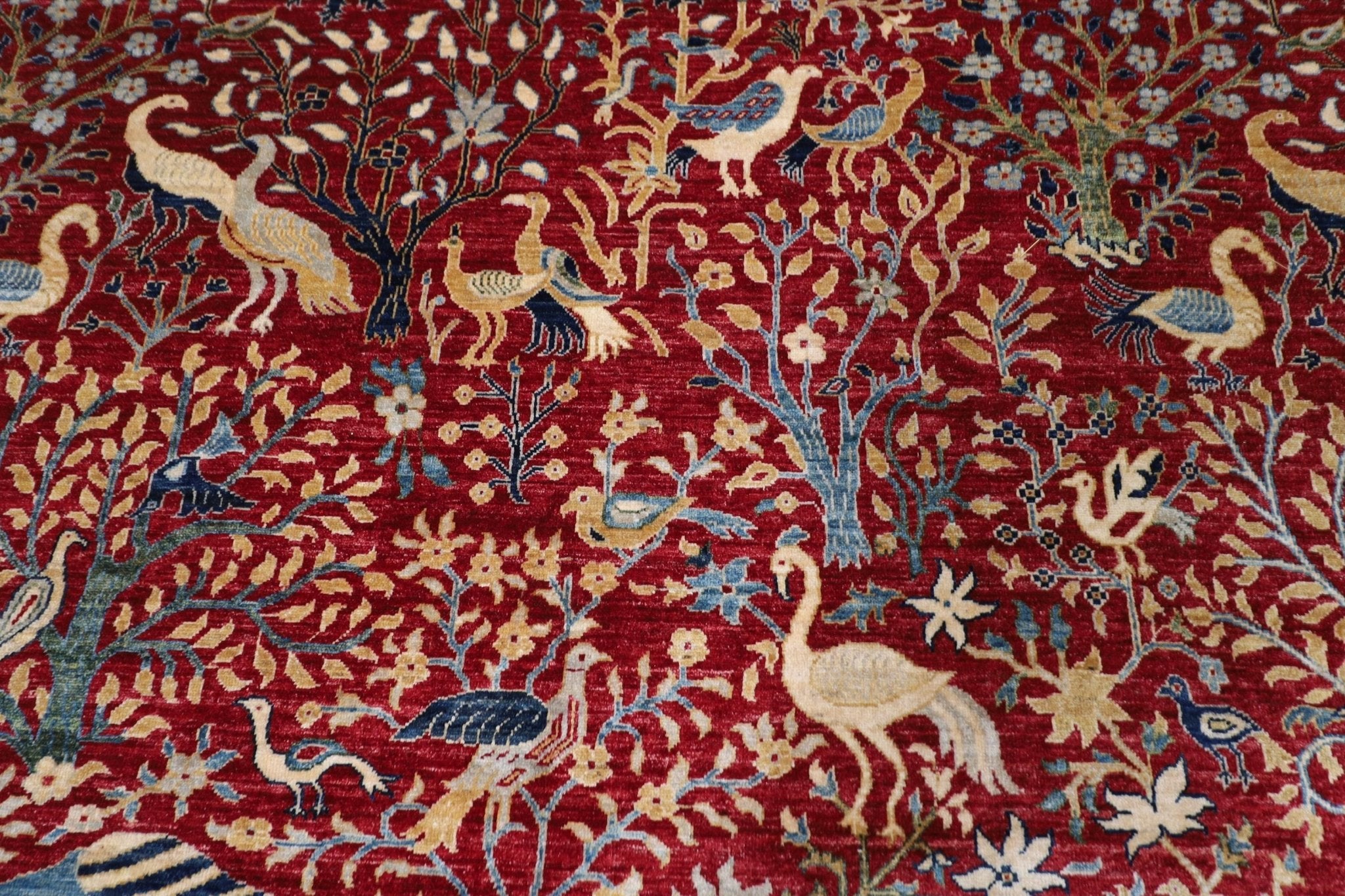 Birds - 303 x 419 cm, 10 x 13.9 ft Handmade Afghan Area Rug - Jerm Rugs - Jerm Rugs