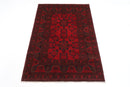 Bokhara - 103 x 149 cm (3'5" x 4'11") Afghan Hand - Knotted Rug - Jerm Rugs - Handmade Afghan Rug - Jerm Rugs