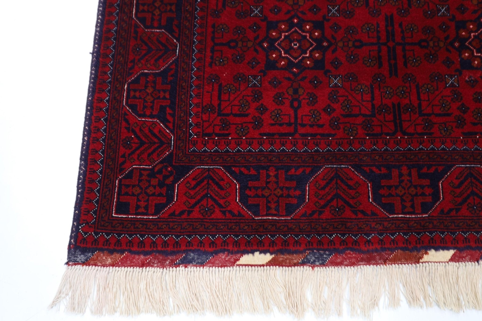 Bokhara - 104 x 160 cm (3.5 x 5.3 ft) Hand - Knotted Afghan Wool Rug - Jerm Rugs - Handmade Afghan Rug - Jerm Rugs