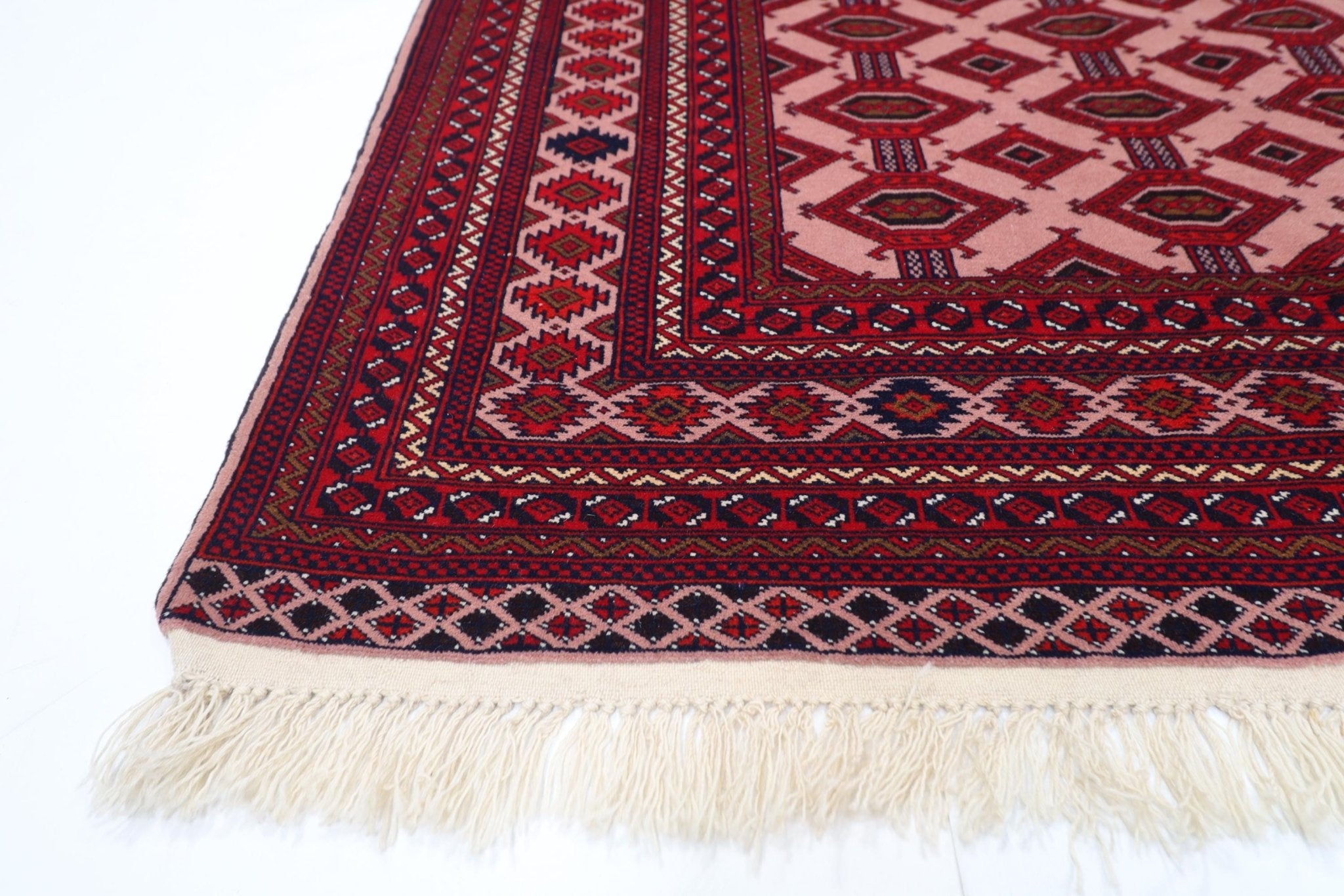 Bokhara - 124x178 cm (4.1x5.10 ft) Handmade Afghan Wool Rug - Jerm Rugs - Handmade Afghan Rug - Jerm Rugs