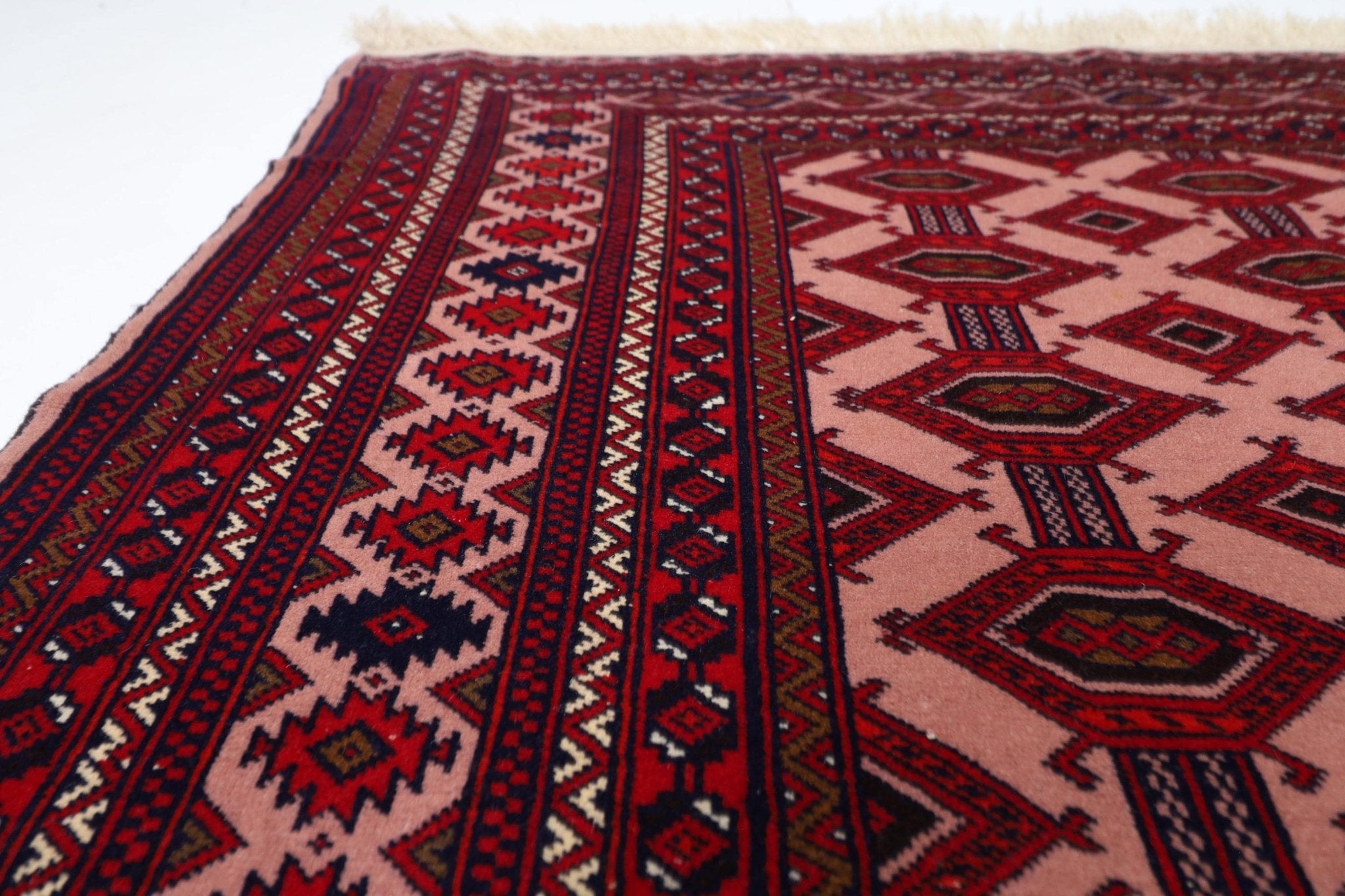 Bokhara - 124x178 cm (4.1x5.10 ft) Handmade Afghan Wool Rug - Jerm Rugs - Handmade Afghan Rug - Jerm Rugs