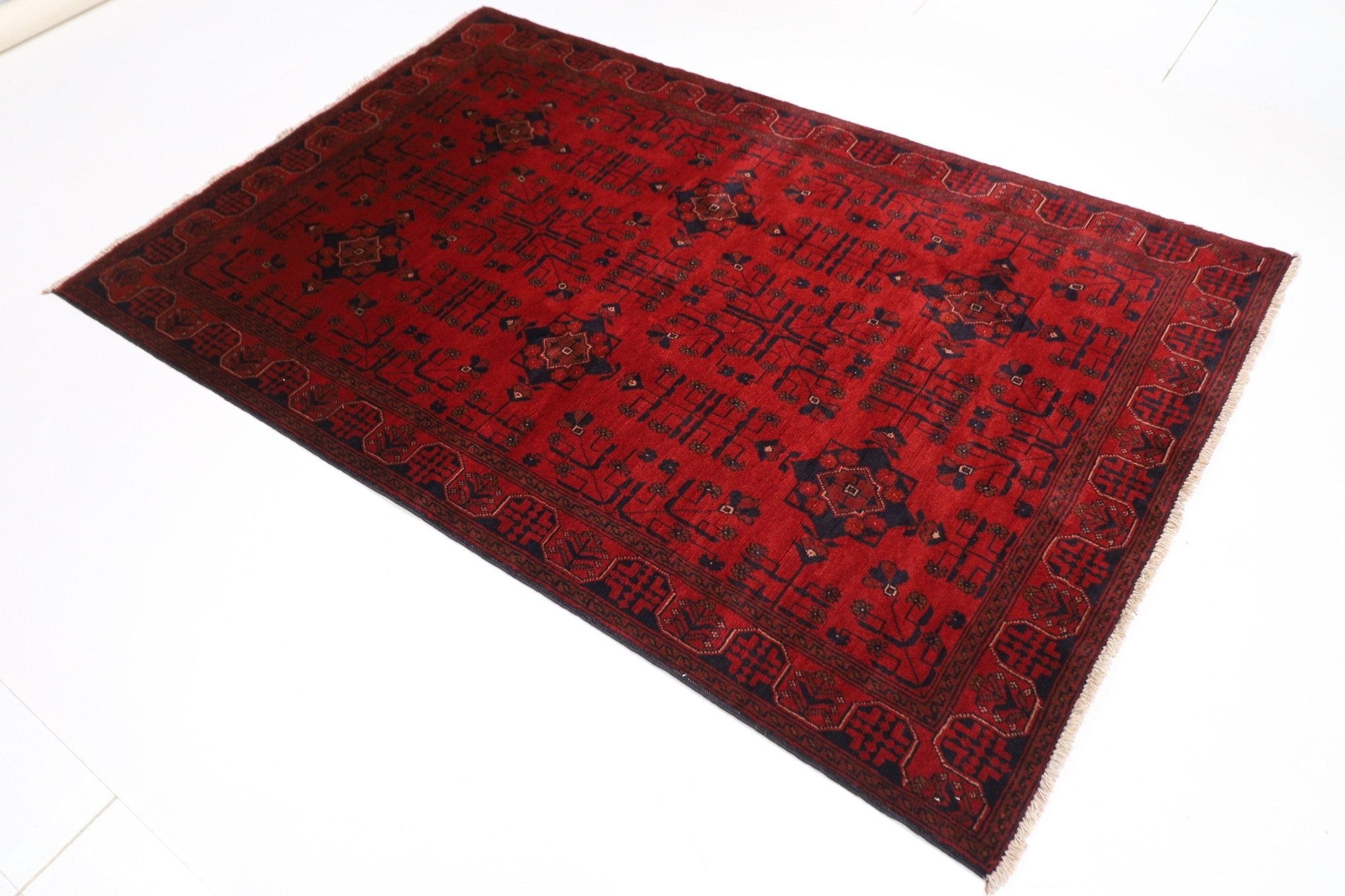 Bokhara - 128x197 cm (4'3x6'6 ft) Handmade Afghan Wool Rug