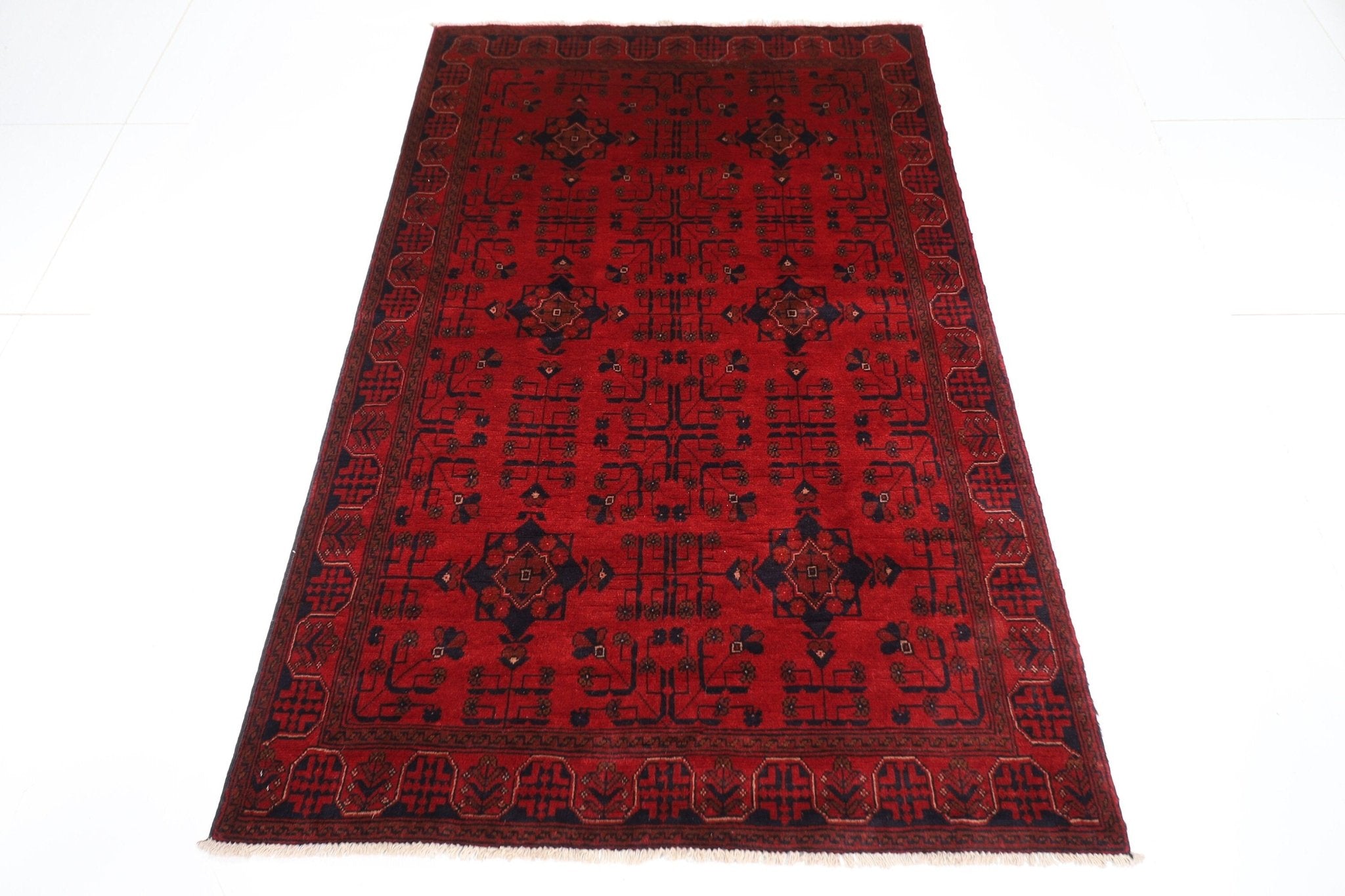 Bokhara - 128x197 cm (4'3x6'6 ft) Handmade Afghan Wool Rug