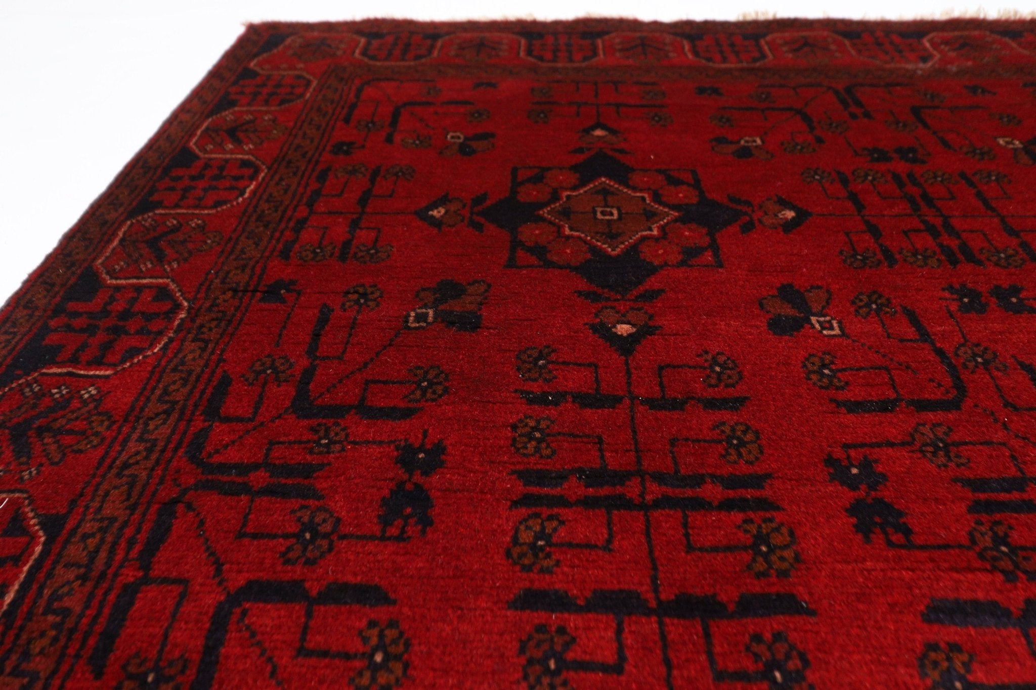 Bokhara - 128x197 cm (4'3x6'6 ft) Handmade Afghan Wool Rug - Jerm Rugs - Handmade Afghan Rug - Jerm Rugs