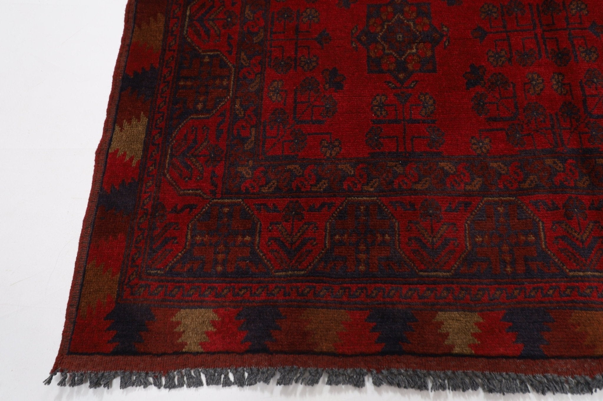 Bokhara - 130 x 193 cm (4'3 x 6'4 ft) Handmade Wool Area Rug - Jerm Rugs - Handmade Afghan Rug - Jerm Rugs