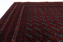 Bokhara - 134 x 187 cm (4'5 x 6'2 ft) Handcrafted Afghan Wool Rug - Jerm Rugs - Handmade Afghan Rug - Jerm Rugs