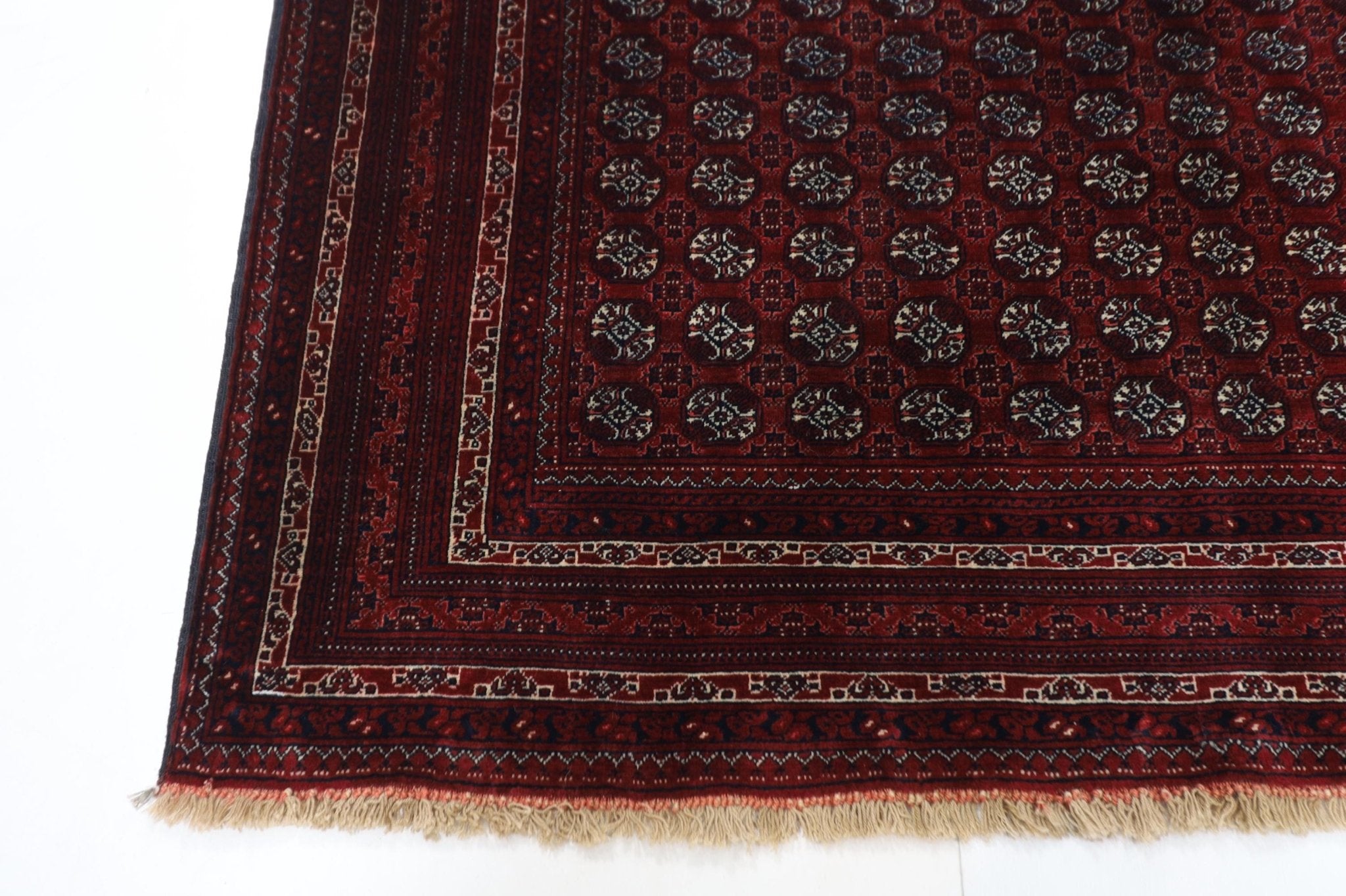 Bokhara - 134 x 187 cm (4'5 x 6'2 ft) Handcrafted Afghan Wool Rug - Jerm Rugs - Handmade Afghan Rug - Jerm Rugs