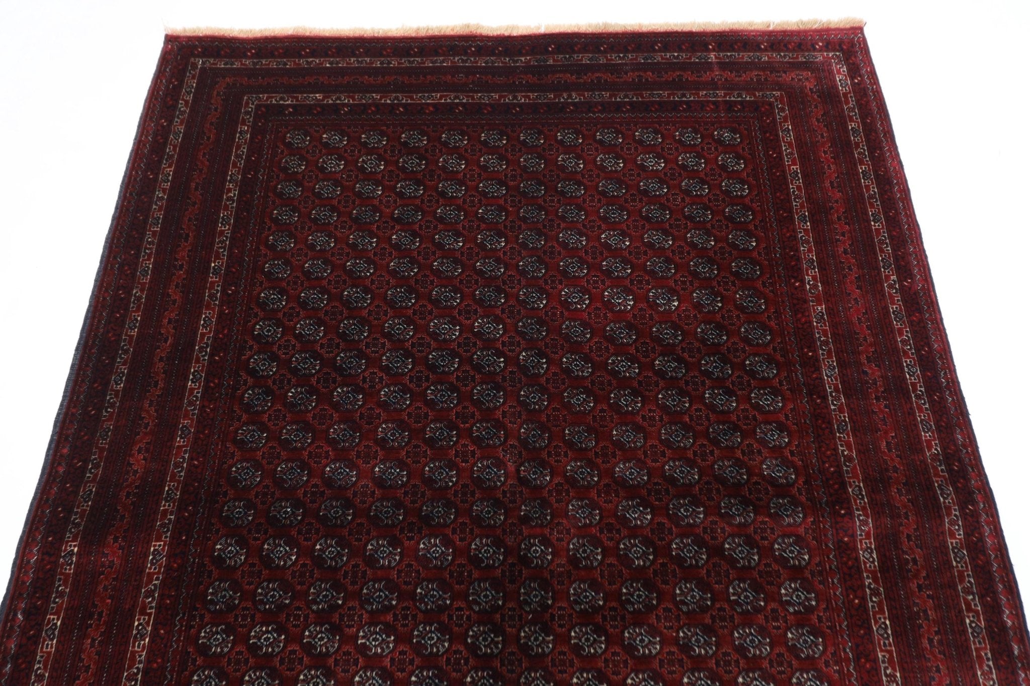 Bokhara - 134 x 187 cm (4'5 x 6'2 ft) Handcrafted Afghan Wool Rug - Jerm Rugs - Handmade Afghan Rug - Jerm Rugs