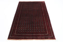 Bokhara - 134 x 187 cm (4'5 x 6'2 ft) Handcrafted Afghan Wool Rug - Jerm Rugs - Handmade Afghan Rug - Jerm Rugs