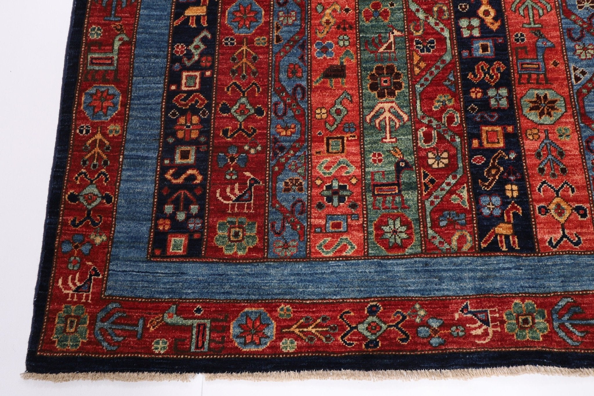 Bokhara - 148 x 207 cm Handmade Shawl Area Rug - Jerm Rugs - Handmade Afghan Rug - Jerm Rugs