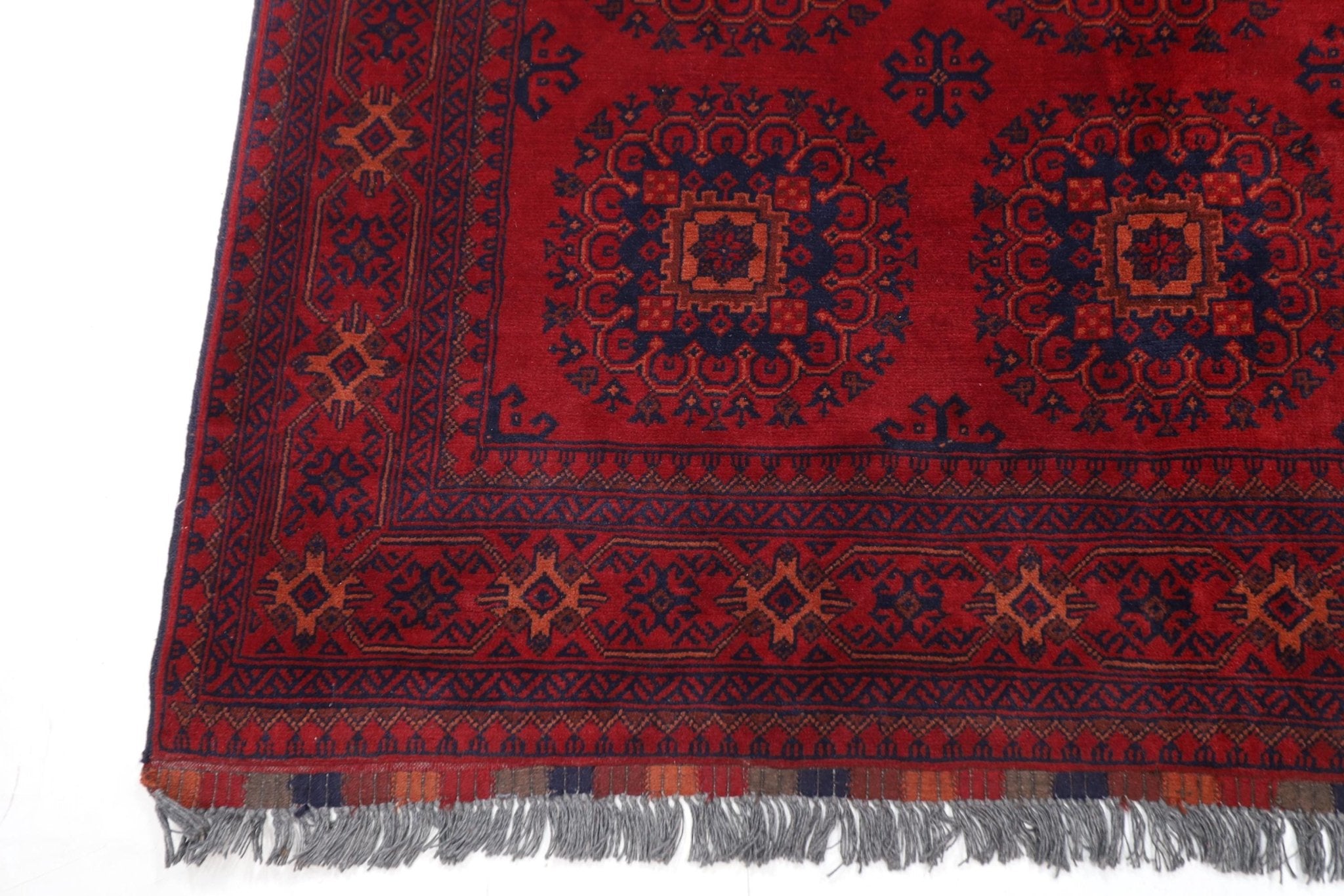 Bokhara - 150 x 198 cm Hand Knotted Afghan Wool Rug - Jerm Rugs - Handmade Afghan Rug - Jerm Rugs