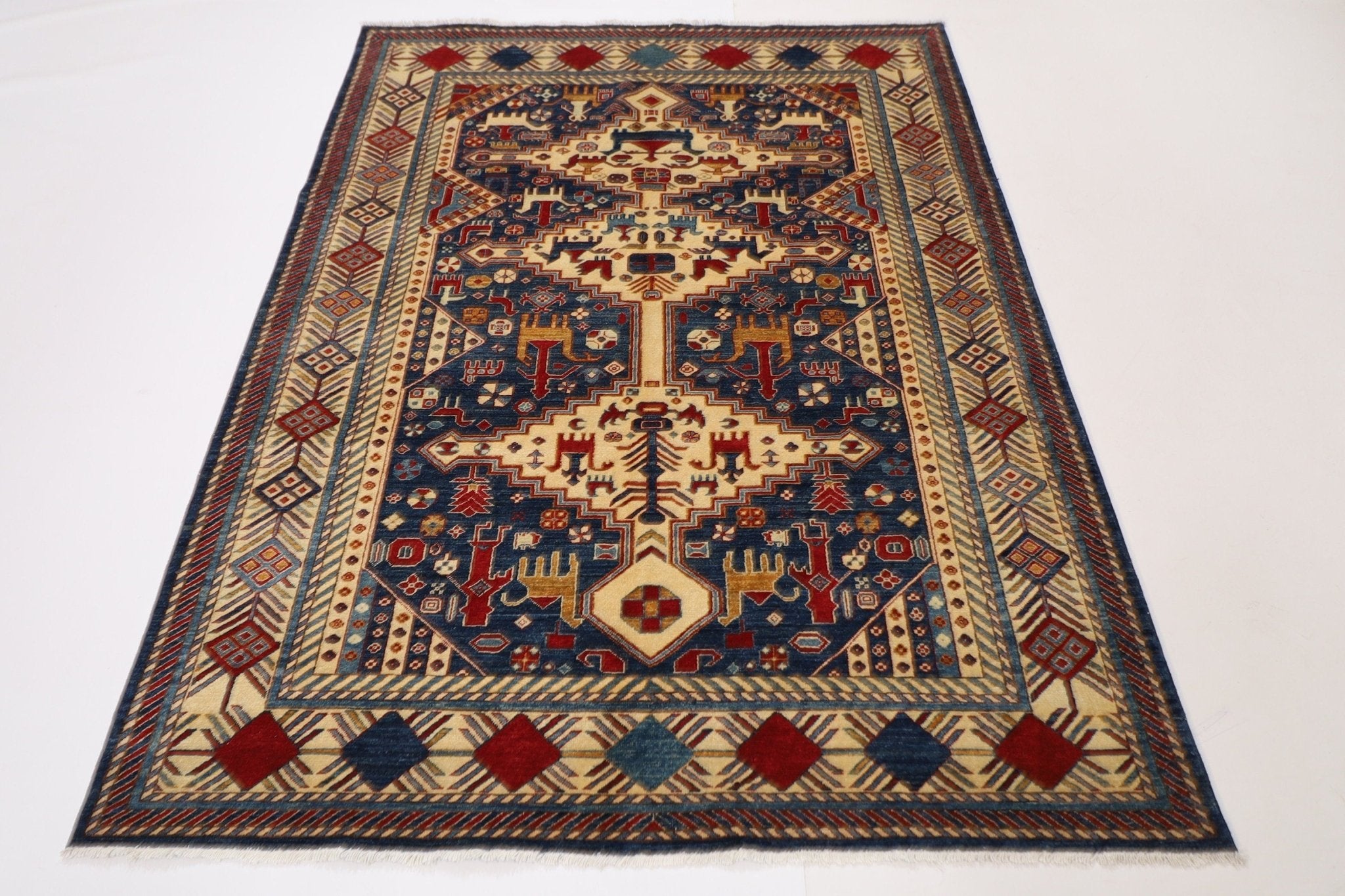 Bokhara - 160 x 212 cm (5.3 x 7 ft) Afghan Rug