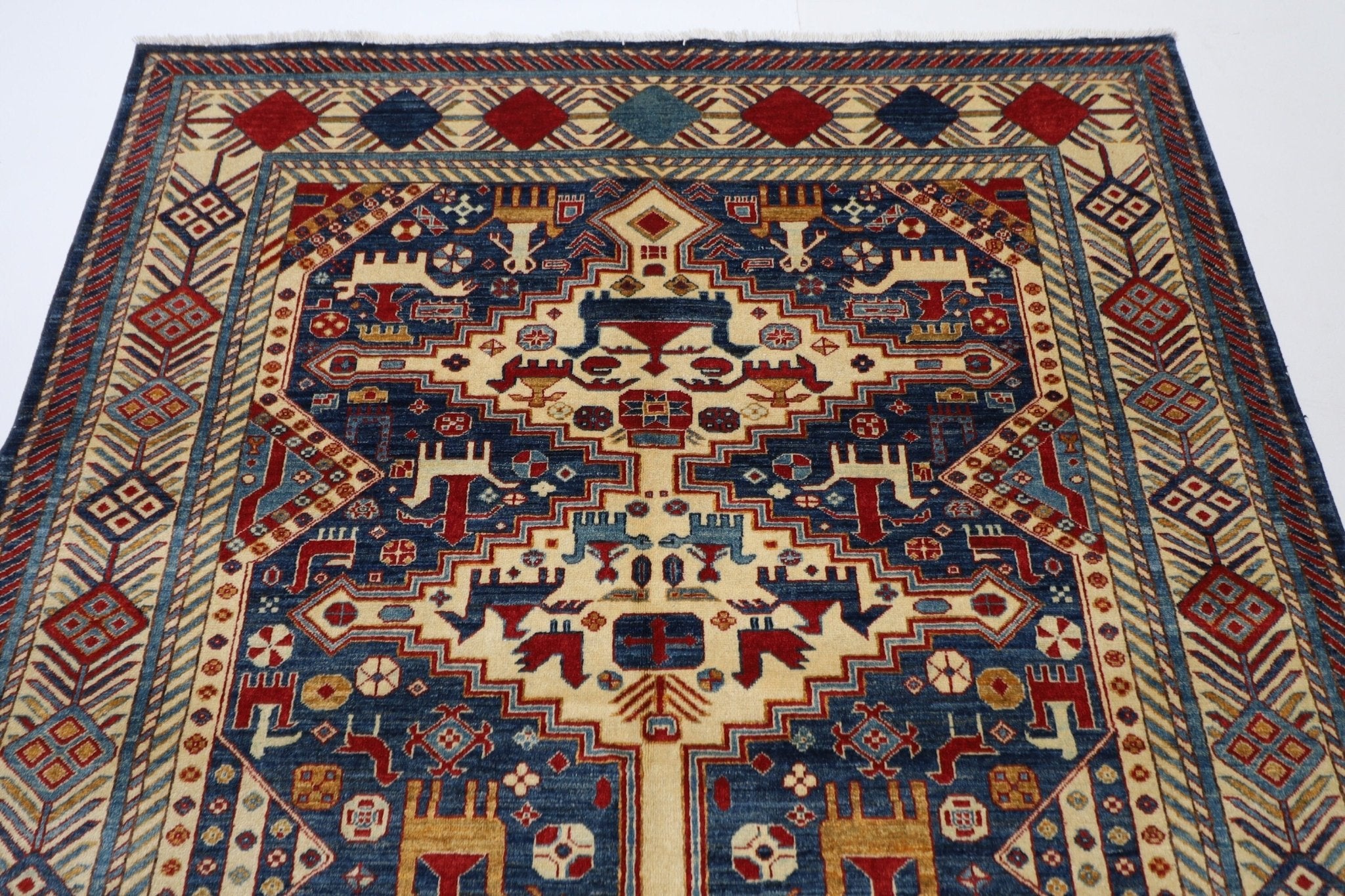 Bokhara - 160 x 212 cm (5.3 x 7 ft) Afghan Rug - Jerm Rugs - Handmade Afghan Rug - Jerm Rugs