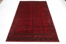 Bokhara - 171 x 238 cm, 6x8 ft Hand - Knotted Afghan Wool Area Rug - Jerm Rugs - Handmade Afghan Rug - Jerm Rugs