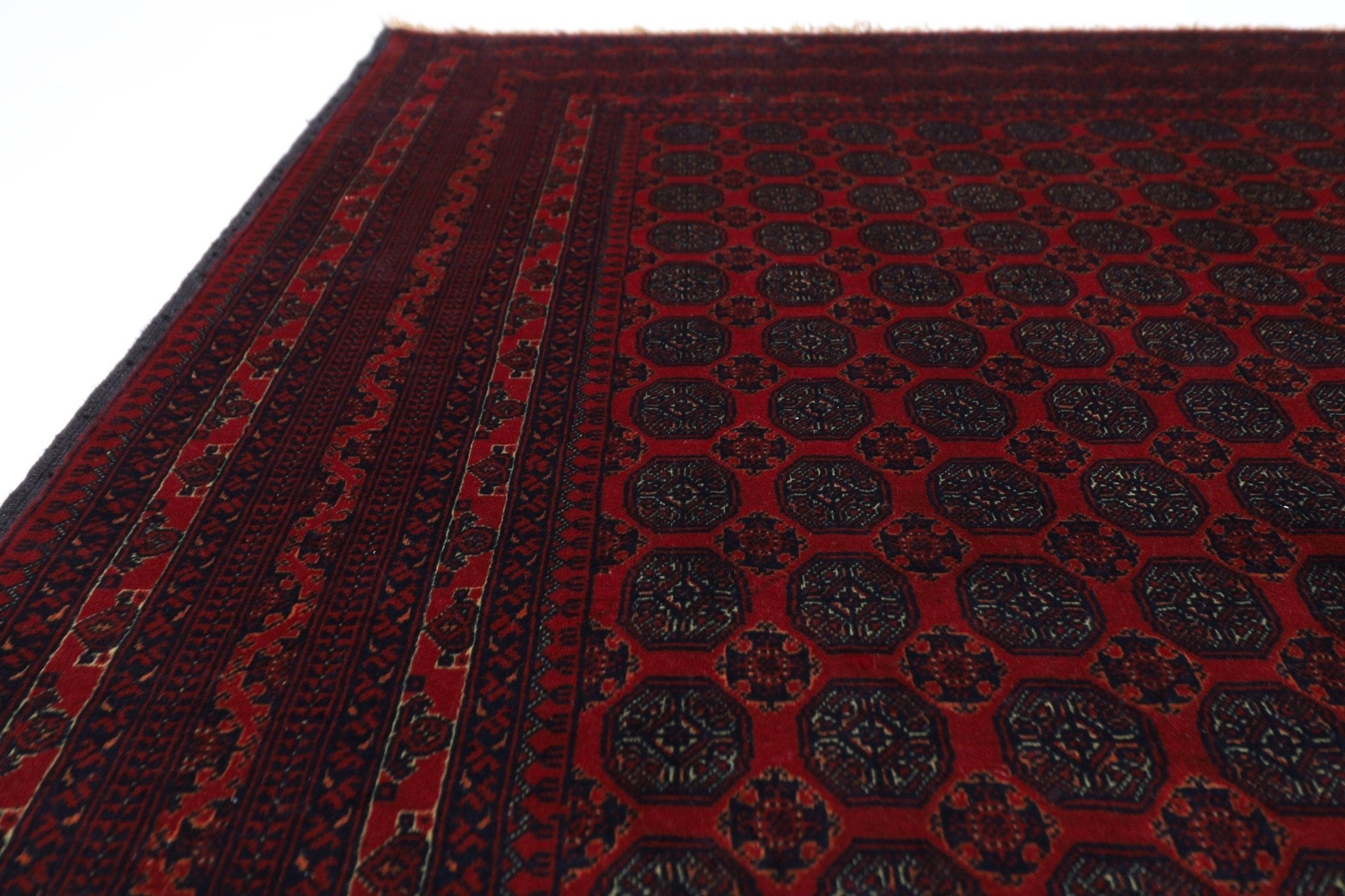 Bokhara - 4.1 x 6.6 ft (124 x 197 cm) High Quality Handmade Afghan Area Rug - Jerm Rugs - Handmade Afghan Rug - Jerm Rugs