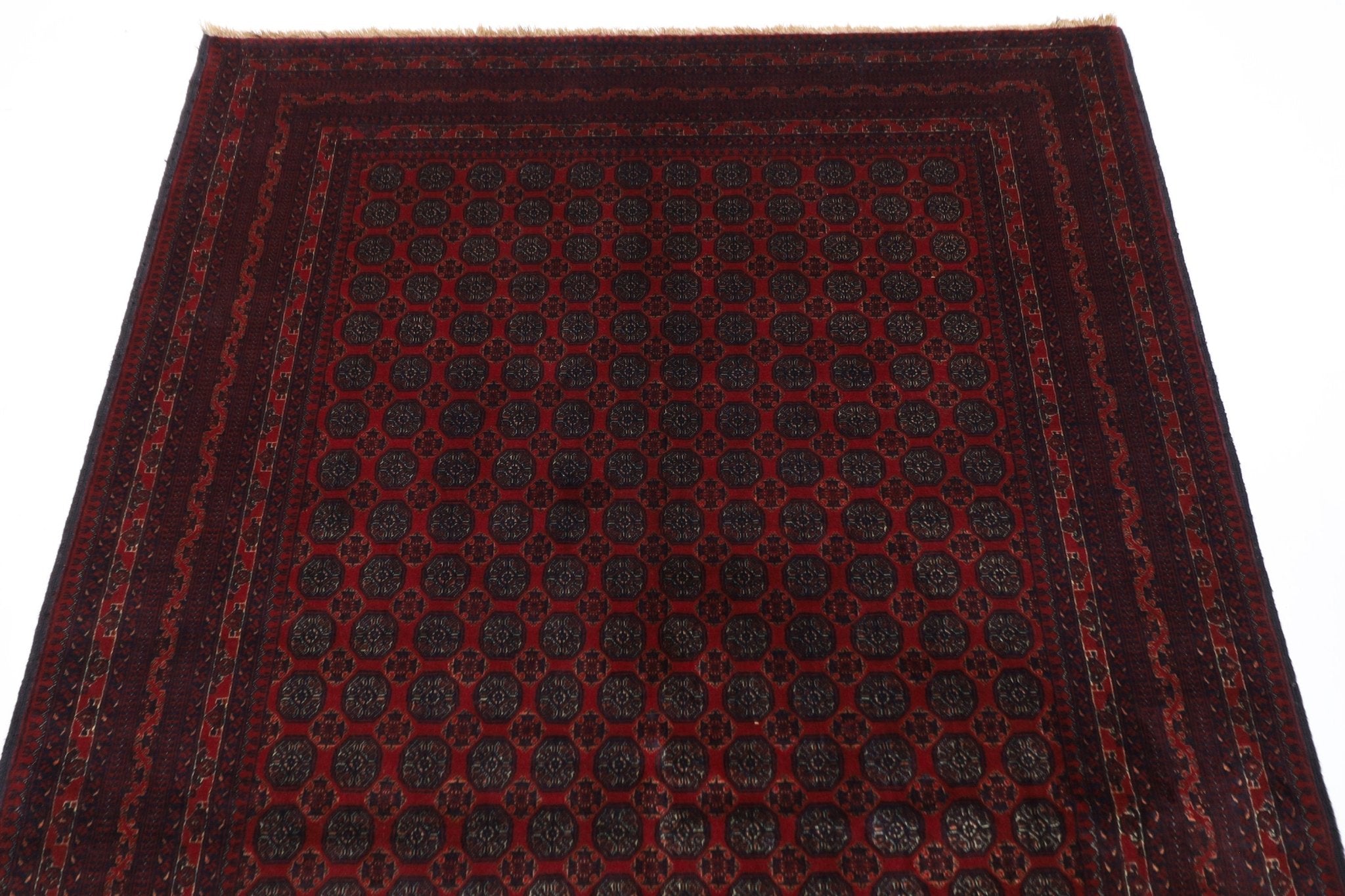 Bokhara - 4.1 x 6.6 ft (124 x 197 cm) High Quality Handmade Afghan Area Rug - Jerm Rugs - Handmade Afghan Rug - Jerm Rugs